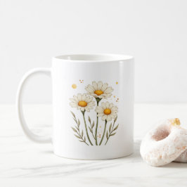Aangepaste Daisy Flower Koffiemok