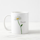 Aangepaste Daisy gepersonaliseerde chic Koffiemok (Links)