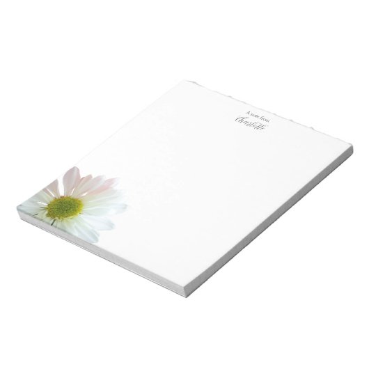 Aangepaste Daisy-laptop Notitieblok (Linkerzijde)