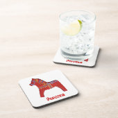 Aangepaste Dala Horse Onderzetter Set (Rechterzijde)