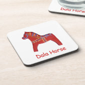 Aangepaste Dala Horse Onderzetter Set (Linkerzijde)
