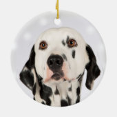 Aangepaste Dalmatiër Hond Foto Keramisch Ornament (Achterkant)