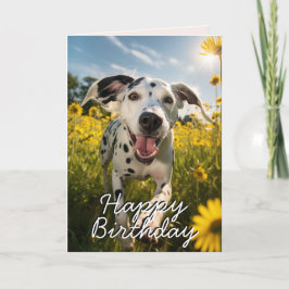 Aangepaste Dalmatische Happy Birthday Kaart