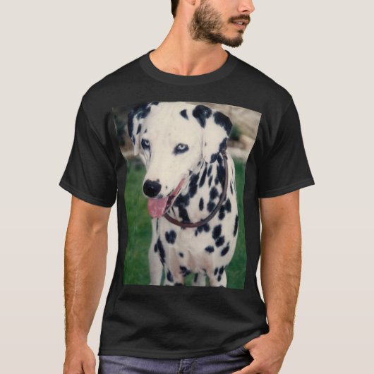 Aangepaste Dalmatische Hond Upload de foto van uw T-shirt (Voorkant)