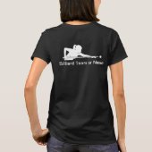 Aangepaste dames biljart pool competitie team T-sh T-shirt (Achterkant)