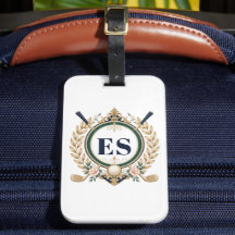 Aangepaste Dames Elegant Monogram Golf