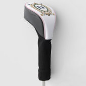 Aangepaste Dames Elegant Monogram Golfheadcover (Schuin)