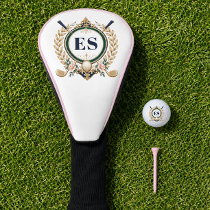 Aangepaste Dames Elegant Monogram Golfheadcover