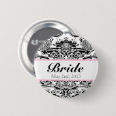 Aangepaste damesbridepin ronde button 5,7 cm (Voorkant /achterkant)