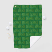 Aangepaste damesgolf MAMA KONINGIN VAN HET GROEN Golfhanddoek (Insitu)