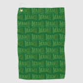 Aangepaste damesgolf MAMA KONINGIN VAN HET GROEN Golfhanddoek (Voorkant)