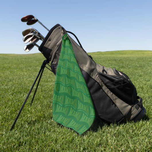 Aangepaste damesgolf MAMA KONINGIN VAN HET GROEN Golfhanddoek (Groen)