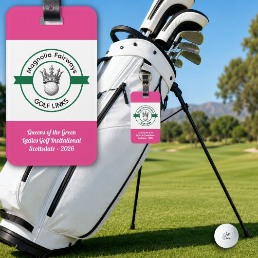 Aangepaste Damesgolftoernooi creëren Bagagelabel