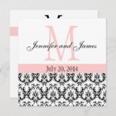 Aangepaste damesmonogram voor bruiloft kaart (Voorkant / Achterkant)