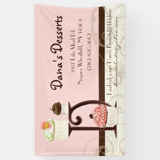 Aangepaste Danas Desserts Banner (Verticaal)