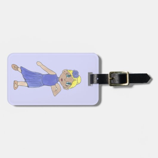 Aangepaste Dance Bag Lyrical Modern Dancer Class Bagagelabel (Voorkant horizontaal)