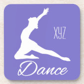 Aangepaste DANCE-onderzetters voor monogram en kle Bier Onderzetter (Voorkant)