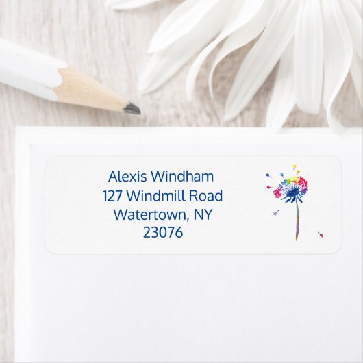 Aangepaste Dandelion Etiket (Insitu)