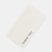 Aangepaste Dank Je Tekst Minimalistische Sjabloon Servet (Hoek)