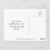 Aangepaste Dank je wel briefkaart met beschermenge (Achterkant)