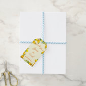 Aangepaste dank je wel bruiloft waterverf limonade cadeaulabel (Met Touw)