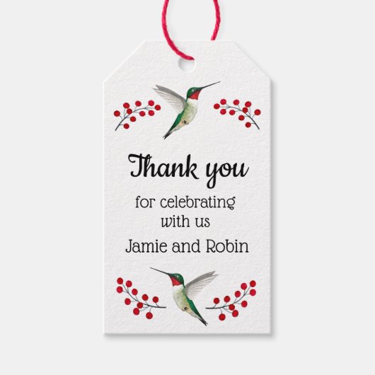 Aangepaste Dank je wel Cadeaulabel (Voorkant)