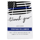 Aangepaste dank Politieagent Pensioen Medium Cadeauzakje (Voorkant)