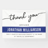 Aangepaste dank Politieagent Pensioen Spandoek (Horizontaal)