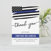 Aangepaste dank Politieagent Pensioengeschenk (Staand voorkant)