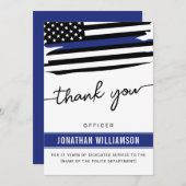 Aangepaste dank Politieagent Pensioengeschenk (Voorkant / Achterkant)