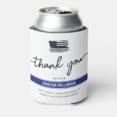 Aangepaste dank Politieagent Pensioengeschenk Blikjeskoeler (Blikje Achterkant)