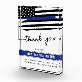 Aangepaste dank Politieagent Pensioengeschenk Fotoblokken (Rechts)