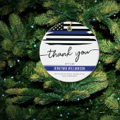 Aangepaste dank Politieagent Pensioengeschenk Keramisch Ornament