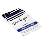 Aangepaste dank Politieagent Pensioengeschenk Magneet (Rechterzijde)