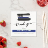 Aangepaste dank Politieagent Pensioengeschenk Servet (Insitu)