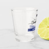 Aangepaste dank Politieagent Pensioengeschenk Shot Glas (Links)