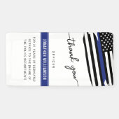 Aangepaste dank Politieagent Pensioengeschenk Spandoek (Horizontaal)