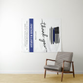 Aangepaste dank Politieagent Pensioengeschenk Wandkleed (In Situ (horizontaal))