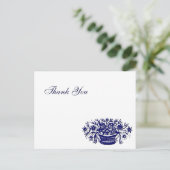 Aangepaste dank u Bloemenmand Briefkaarten (Staand voorkant)
