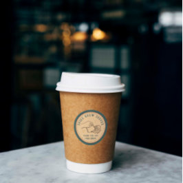 Aangepaste dank u Coffee Business Startup Ronde Sticker