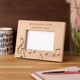 Aangepaste dank u geëtste houten foto gegraveerde lijstjes