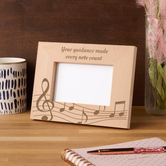 Aangepaste dank u geëtste houten foto gegraveerde lijstjes (Links)