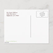 Aangepaste dank u Haworthia Planten Briefkaart (Achterkant)