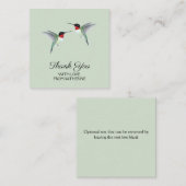 Aangepaste dank u Hummingbird Note Kaart Notitiekaartje (Voorkant / Achterkant)