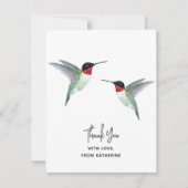 Aangepaste dank u Hummingbird Note Kaart Notitiekaartje (Voorkant)