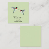 Aangepaste dank u Hummingbird Note Kaart Notitiekaartje (Voorkant / Achterkant)
