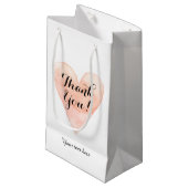 Aangepaste dank u huwelijksfeest gunst cadeau zakk klein cadeauzakje (Voorkant Gekanteld)