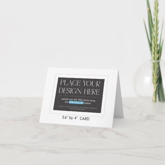 Aangepaste Dank U Kaart - 5.6 x 4 inches (Voorkant)