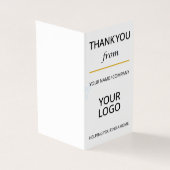 Aangepaste dank u Kaart Sjabloon (Buitenkant)