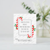 Aangepaste dank u Kerstmis Feestdagen Briefkaart (Staand voorkant)